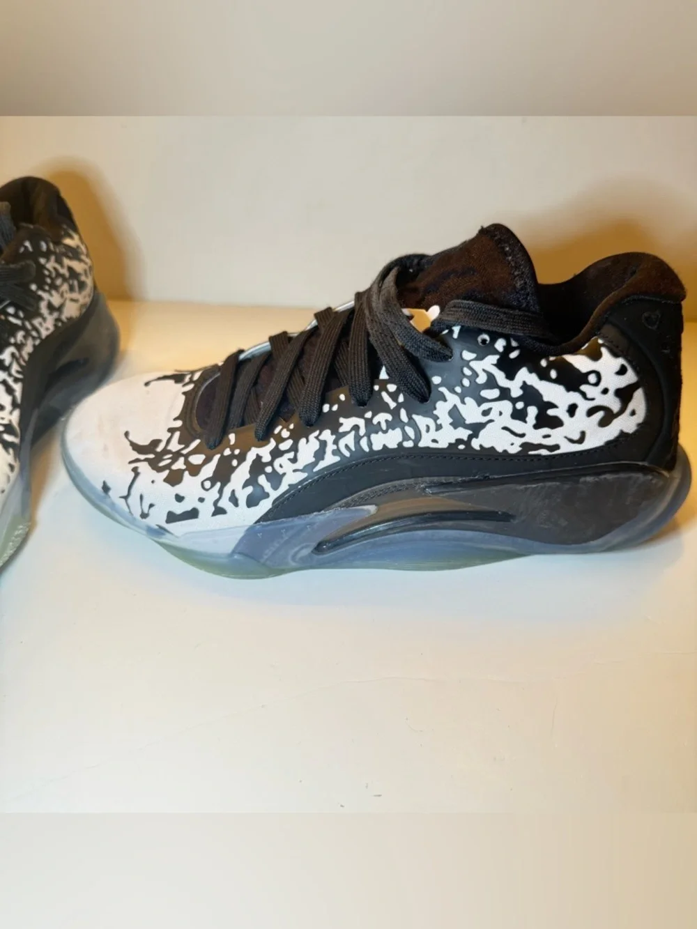 Jordan Kids Black and White Sneakers